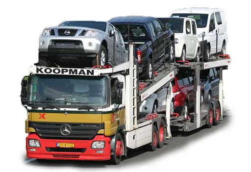 Lastwagen Autotransport Autoexport